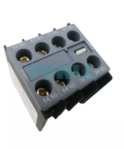 Siemens 3RH2911-1XA40-0MA0 SIRIUS Auxiliary Switch Block, 4 NO, Front Mount, Screw Terminal