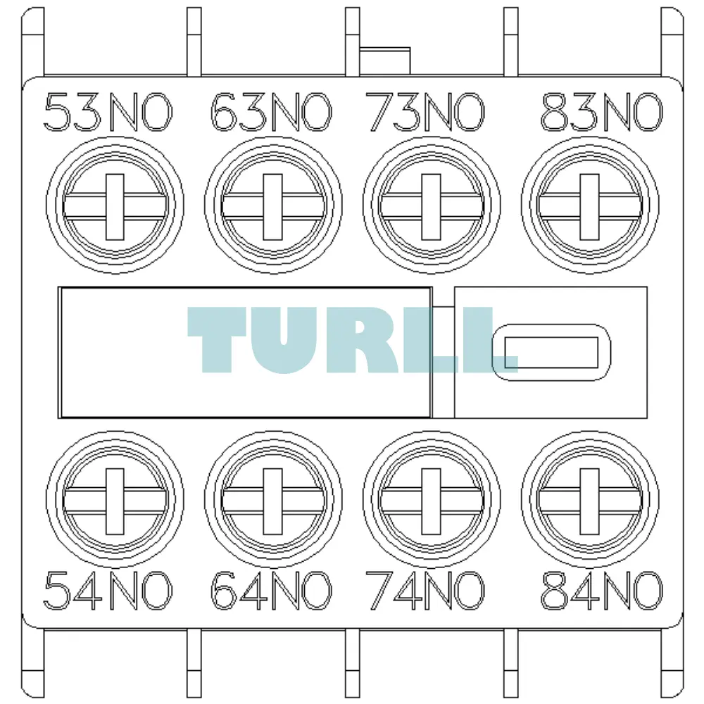 Siemens 3RH2911-1XA40-0MA0 SIRIUS Auxiliary Switch Block, 4 NO, Front Mount, Screw Terminal