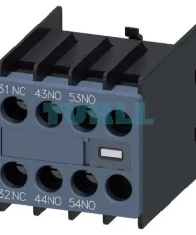 Siemens 3RH2911-1YA21-0MA0 Front Mount Auxiliary Switch for 3RT2 & 3RH2 Contactors, 2 NO + 1 NC, Screw Terminal