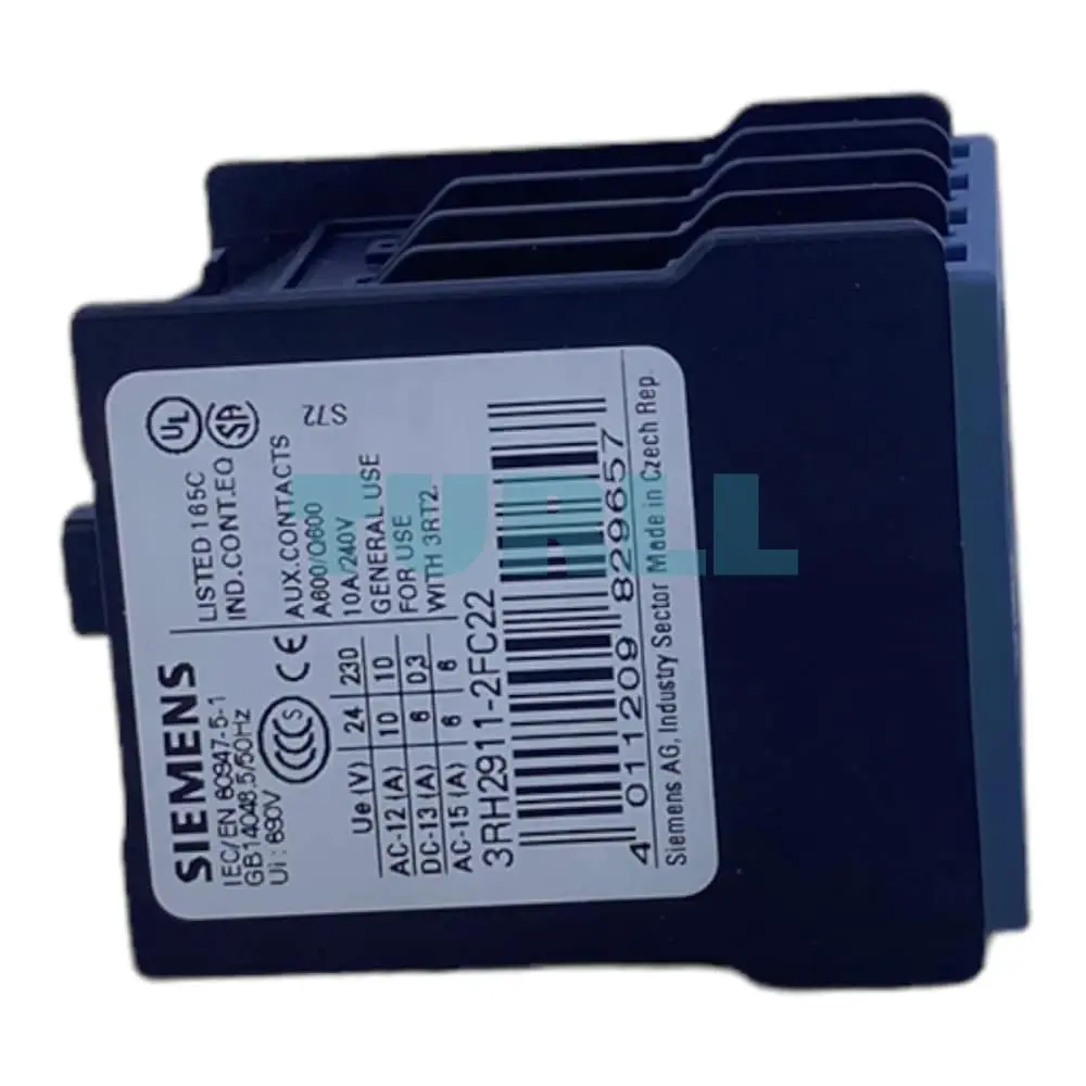 Siemens 3RH2911-2FC22 Auxiliary Switch Block, Front-Mounted, 2 NO + 2 NC, Spring-Loaded Terminal Original Brand New 3 Siemens 3RH2911-2FC22 Auxiliary Switch Block, Front-Mounted, 2 NO + 2 NC, Spring-Loaded Terminal