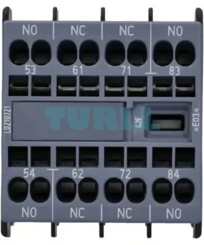 Siemens 3RH2911-2GA22 SIRIUS Auxiliary Switch Block, 2 NO + 2 NC Contacts, Spring-Loaded Terminal