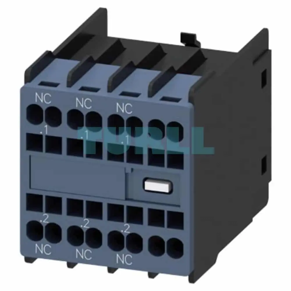 Siemens SIRIUS 3RH2911-2HA03 Front-Mounted Auxiliary Switch, 3 NC Contacts, Spring-Type Terminal Original Brand New 1 Siemens SIRIUS 3RH2911-2HA03 Front-Mounted Auxiliary Switch, 3 NC Contacts, Spring-Type Terminal