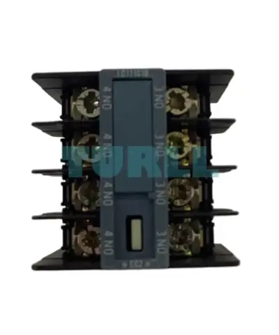 Siemens 3RH2911-4FA40 Front-Mount Auxiliary Switch 4 NO Contacts, Ring Cable Lug Connection for 3RT2/3RH2 Contactors