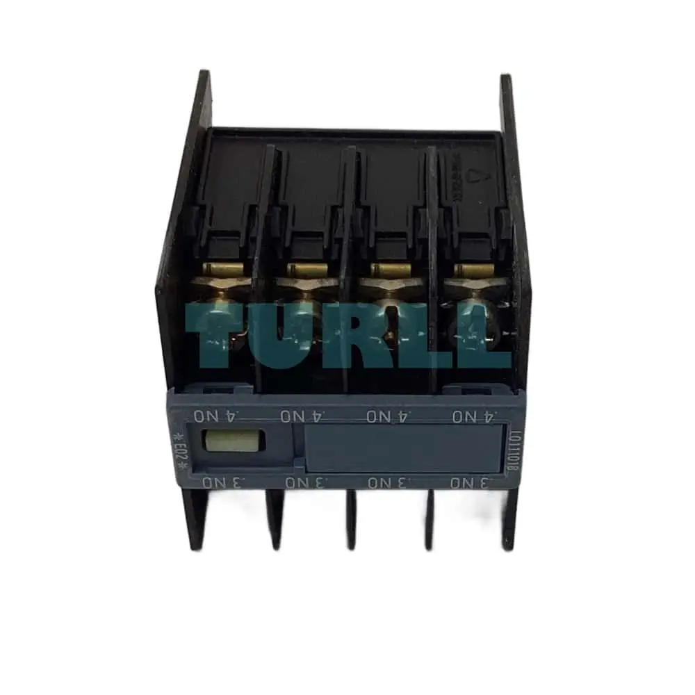 Siemens 3RH2911-4FA40 Front-Mount Auxiliary Switch 4 NO Contacts, Ring Cable Lug Connection for 3RT2/3RH2 Contactors Original Brand New 2 Siemens 3RH2911-4FA40 Front-Mount Auxiliary Switch 4 NO Contacts, Ring Cable Lug Connection for 3RT2/3RH2 Contactors