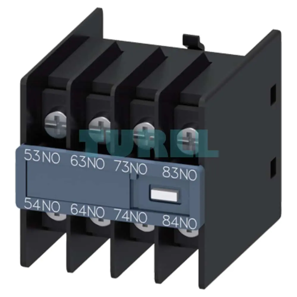 Siemens 3RH2911-4GA40 Auxiliary Switch, Front Mount, 4 NO Contacts, Ring Lug Connection Original Brand New 1 Siemens 3RH2911-4GA40 Auxiliary Switch, Front Mount, 4 NO Contacts, Ring Lug Connection