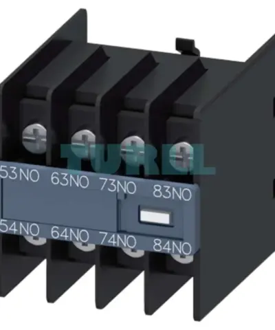 Siemens 3RH2911-4GA40 Auxiliary Switch, Front Mount, 4 NO Contacts, Ring Lug Connection