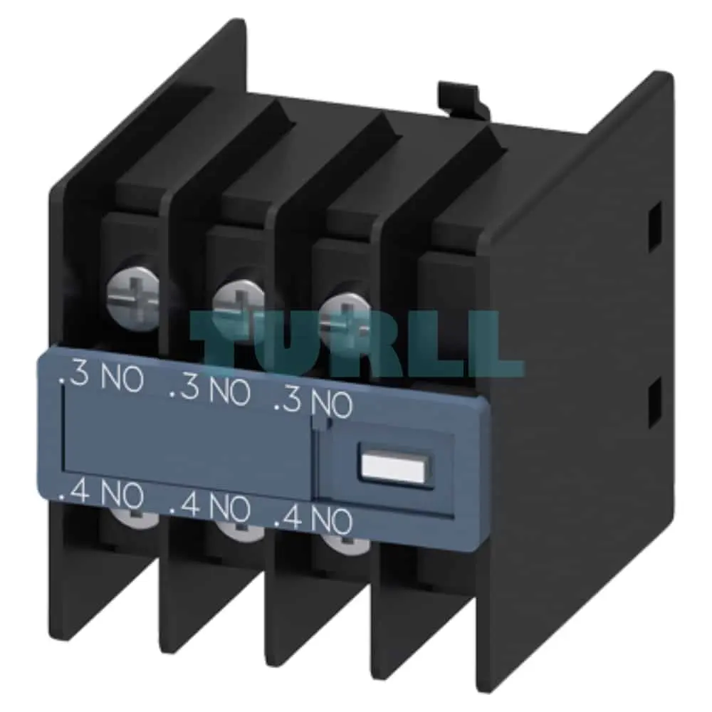 Siemens 3RH2911-4HA30 Front-Mount Auxiliary Switch for 3RT2 Contactor, 3RH2 Contactor Relays, 3 NO Contact Original Brand New 1 Siemens 3RH2911-4HA30 Front-Mount Auxiliary Switch for 3RT2 Contactor, 3RH2 Contactor Relays, 3 NO Contact