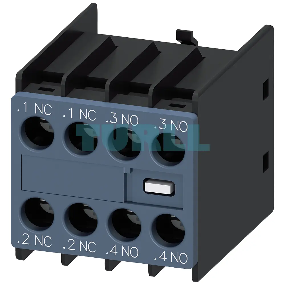 Siemens 3RH6911-1HA22 AUX. Switch Block, 2 NO + 2 NC for Motor Contactors & Relays