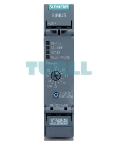 Siemens 3RM1202-1AA04 Reversing Starter 3RM1, 500V, 0.09–0.75 kW, 0.4–2A, 24V DC, Screw Terminal