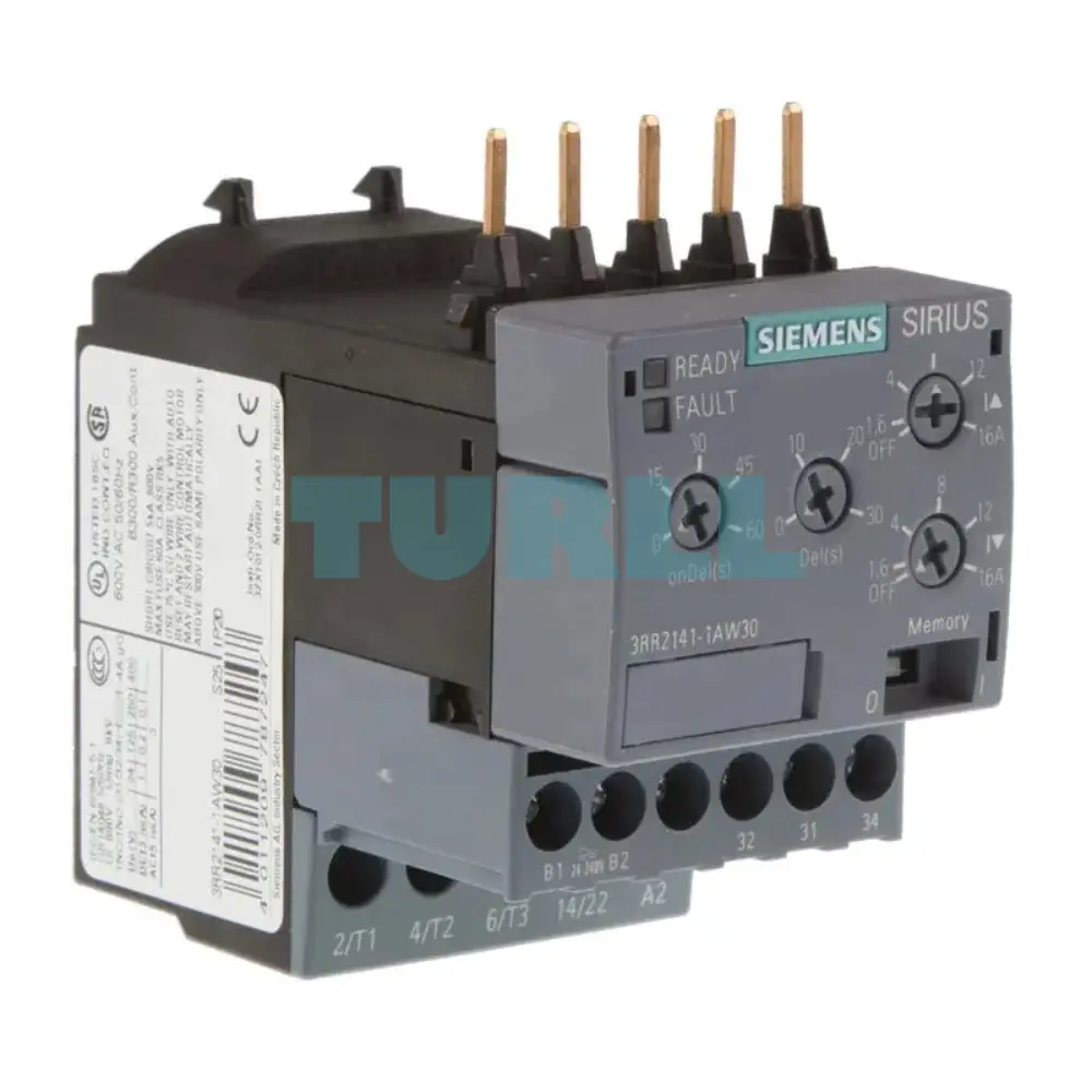 Siemens 3RR2141-1AW30 Monitoring Relay, Apparent Current 1.6–16A, 24–240V AC/DC Original Brand New 3 Siemens 3RR2141-1AW30 Monitoring Relay, Apparent Current 1.6–16A, 24–240V AC/DC