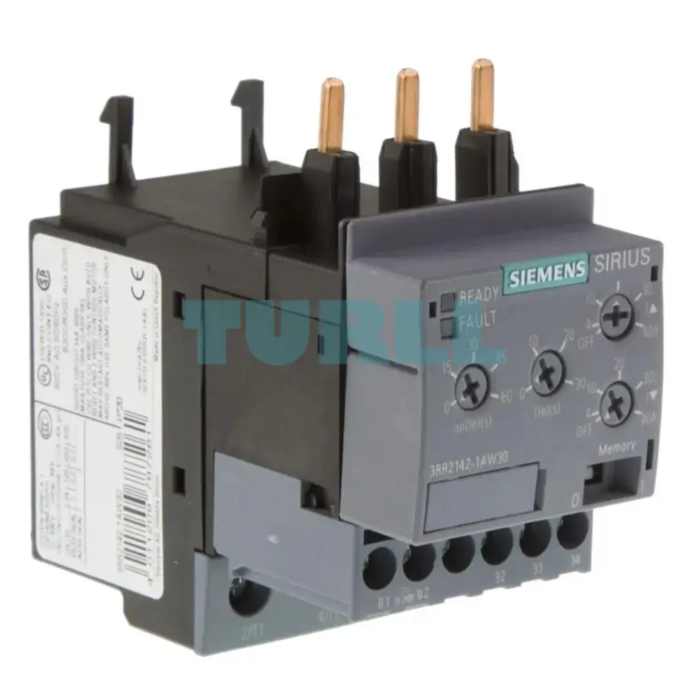 Siemens 3RR2142-1AW30 Monitoring Relay 4–40 A, 2-Phase, 24–240 V AC/DC