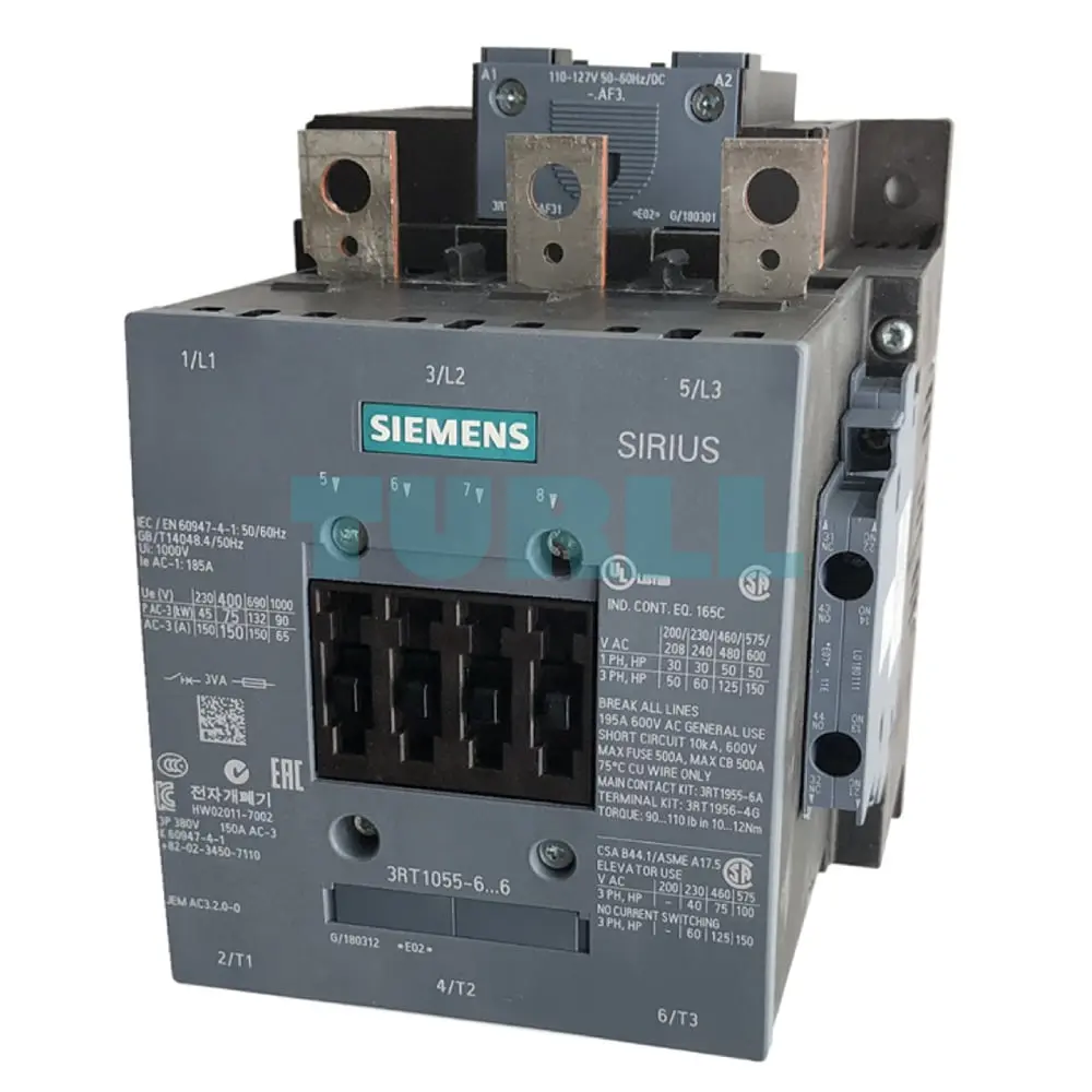 3RT1055-6AF36 Siemens Sirius Power Contactor Original Brand New 1 3RT1055-6AF36 Siemens Sirius Power Contactor Original Brand New
