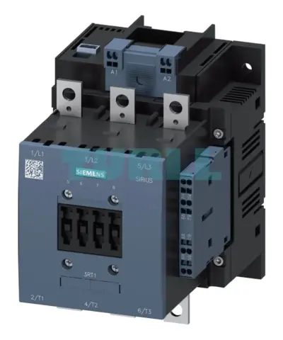 Siemens 3RT1056-2NF36 Power Contactor 185A, 90kW, 96-127V AC/DC, Spring-Loaded Terminals