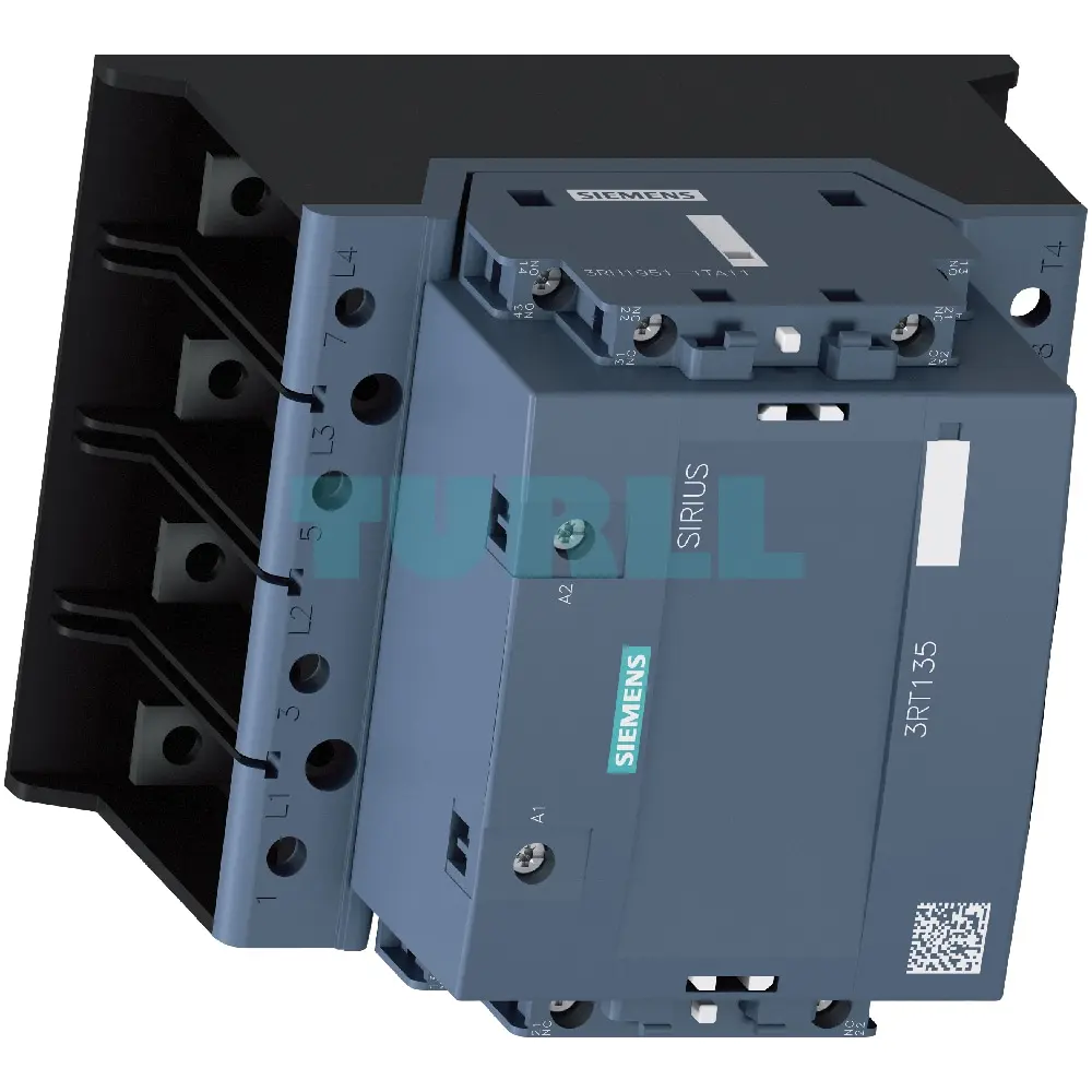 Siemens 3RT1355-6AF36 Contactor 4-Pole, 200A, AC-1, 48-130V AC/DC, Screw Terminal Original Brand New 2 Siemens 3RT1355-6AF36 Contactor 4-Pole, 200A, AC-1, 48-130V AC/DC, Screw Terminal