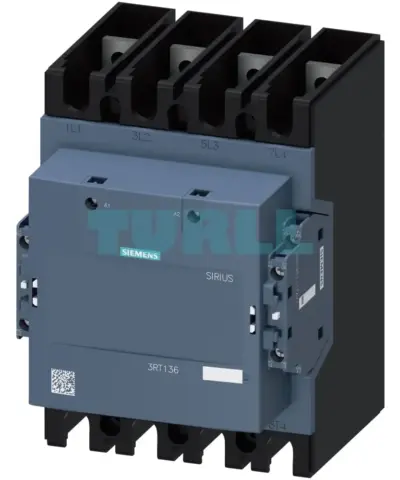 Siemens 3RT1363-6AP36 Contactor 4-Pole, 275A AC-1, 100-250V AC/DC Control, S10 Frame