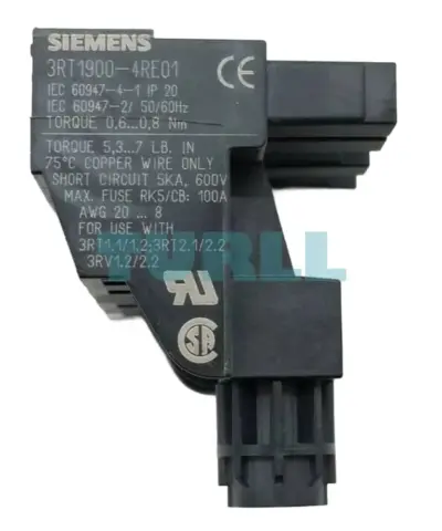 Siemens 3RT1900-4RE01 Motor Feeder Connector for SIRIUS Contactors & Circuit Breakers