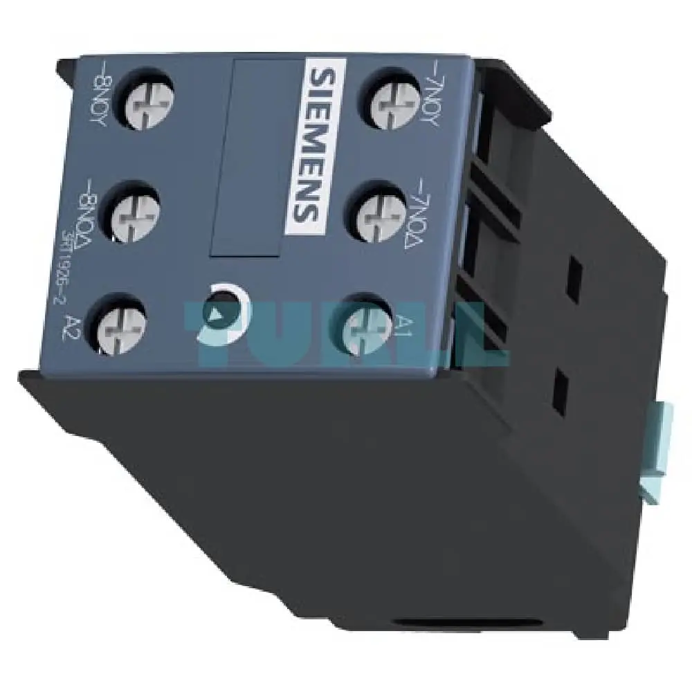 Siemens 3RT1926-2GJ51 Solid-State Time-Delayed Auxiliary Switch for Star-Delta Function, 24V AC/DC, 2 NO, Sizes S6-S12 Original Brand New 4 Siemens 3RT1926-2GJ51 Solid-State Time-Delayed Auxiliary Switch for Star-Delta Function, 24V AC/DC, 2 NO, Sizes S6-S12