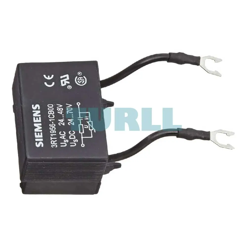 Siemens 3RT1956-1CB00 Surge Suppressor (RC Element) for 3RT1 Contactors, 24-48V AC / 24-70V DC, Screw Terminals Original Brand New 3 Siemens 3RT1956-1CB00 Surge Suppressor (RC Element) for 3RT1 Contactors, 24-48V AC / 24-70V DC, Screw Terminals