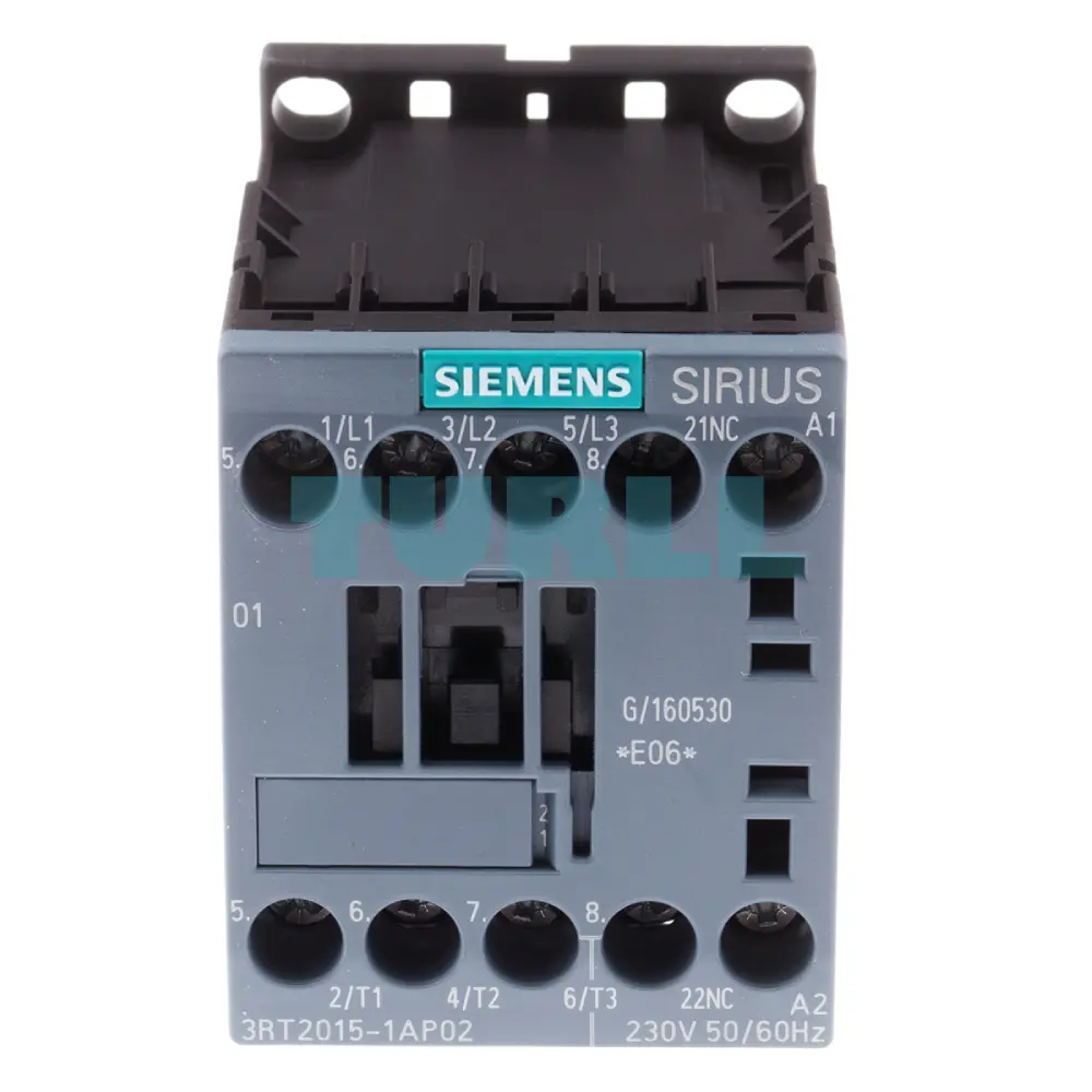 Siemens 3RT2015-1AP02 Power Contactor 7A, 3 kW, 3-Pole, 230V AC, S00 Original Brand New 1 Siemens 3RT2015-1AP02 Power Contactor 7A, 3 kW, 3-Pole, 230V AC, S00