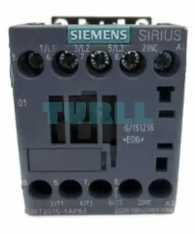 Siemens 3RT2015-1AP62 SIRIUS Power Contactor 7A, 3kW, 220V AC, Screw Terminal