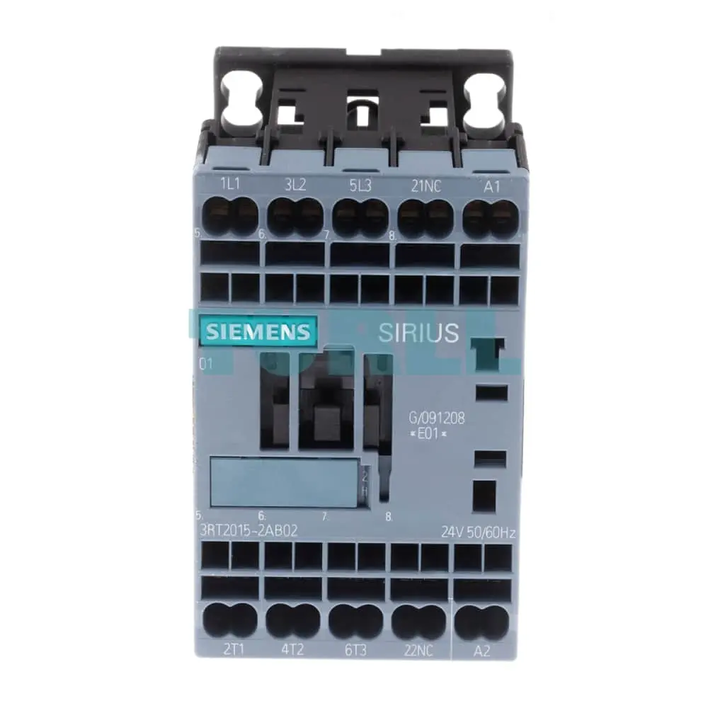 Siemens 3RT2015-2AB02 Power Contactor 7A, 3kW, 24V AC, 1NC Auxiliary, Spring-Loaded Terminal, Size S00 Original Brand New 1 Siemens 3RT2015-2AB02 Power Contactor 7A, 3kW, 24V AC, 1NC Auxiliary, Spring-Loaded Terminal, Size S00