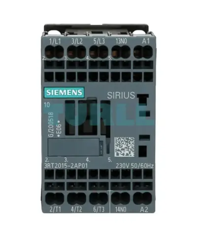 Siemens 3RT2015-2AP01 Power Contactor 7A, 3kW / 400V, 3-Pole, 230V AC