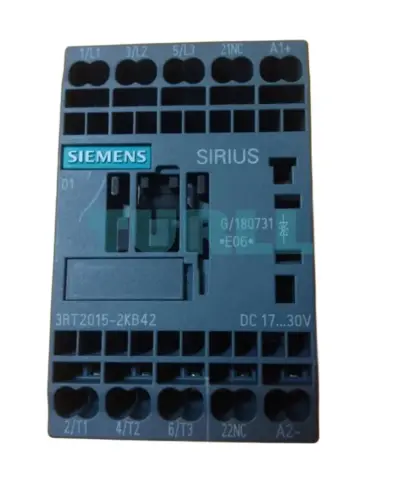 Siemens SIRIUS 3RT2015-2KB42 Power Contactor 7A, 3kW, 24V DC, S00, Spring-Loaded