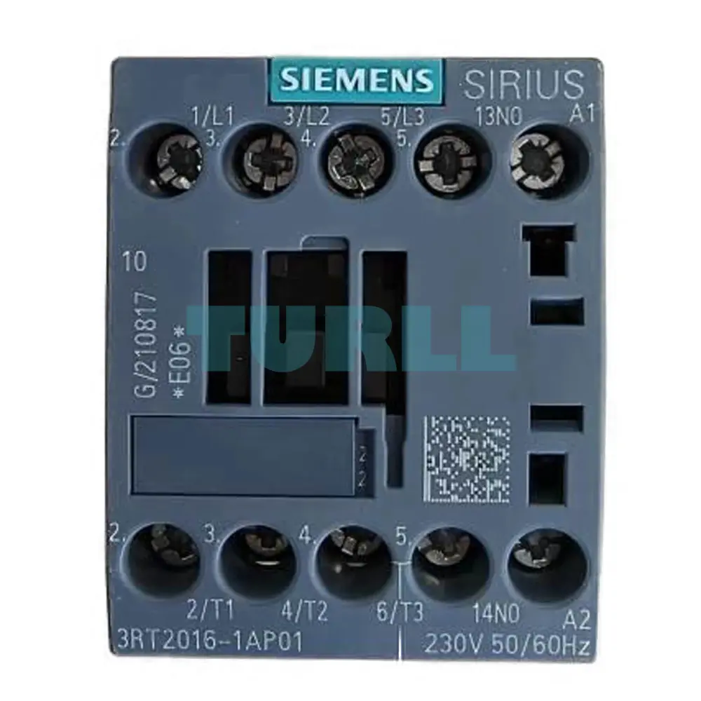 Siemens 3RT2016-1AP01 Power Contactor 9A, 4kW, 3-Pole, 230V AC Original Brand New 1 Siemens 3RT2016-1AP01 Power Contactor 9A, 4kW, 3-Pole, 230V AC