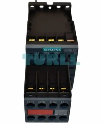 Siemens 3RT2016-1BB44 SIRIUS Power Contactor, 9A, 4kW, 24V DC, 1 NC Auxiliary Contact