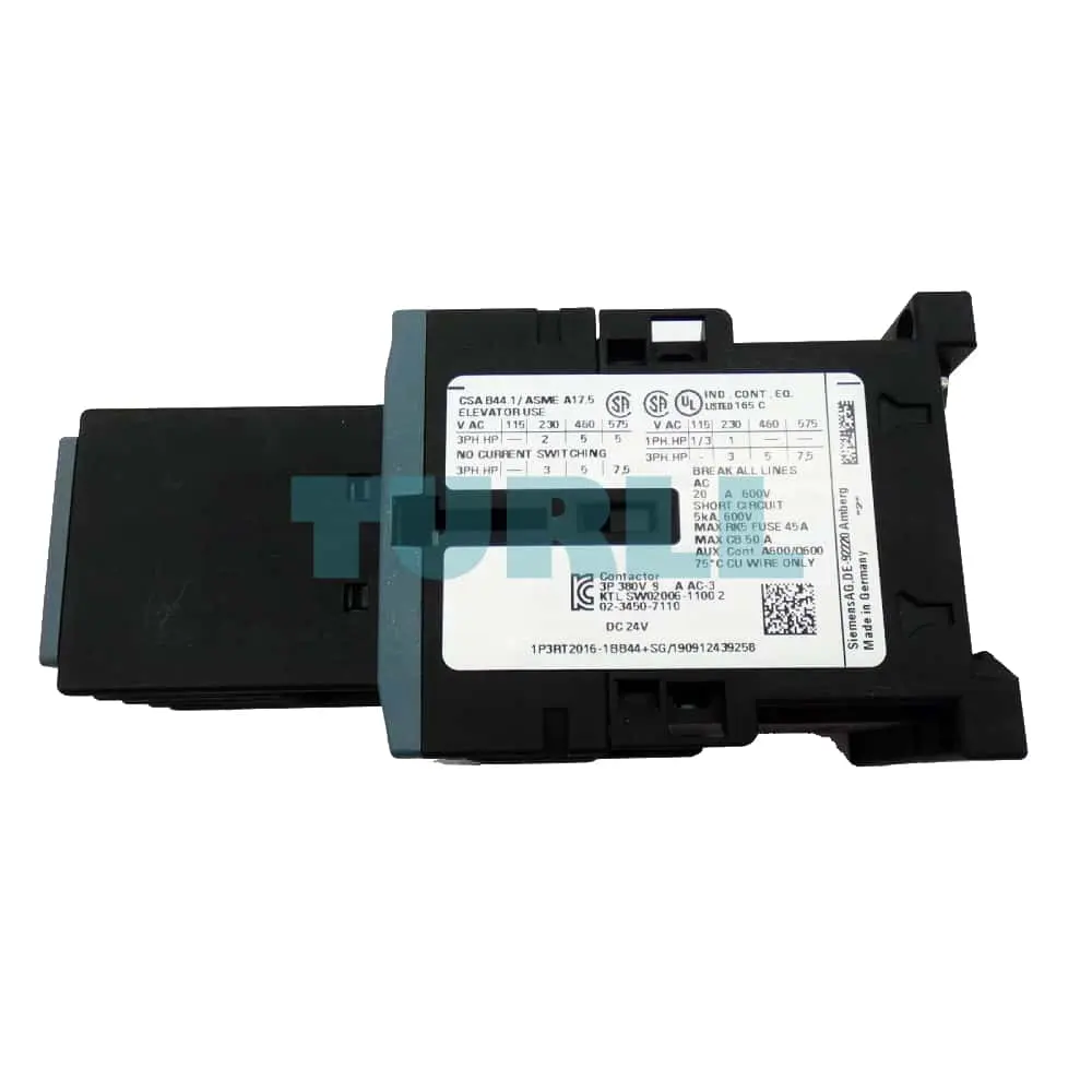 Siemens 3RT2016-1BB44 SIRIUS Power Contactor, 9A, 4kW, 24V DC, 1 NC Auxiliary Contact Original Brand New 4 Siemens 3RT2016-1BB44 SIRIUS Power Contactor, 9A, 4kW, 24V DC, 1 NC Auxiliary Contact