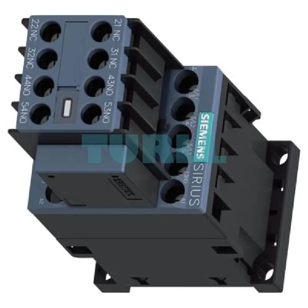 Siemens 3RT2016-1CP07 SIRIUS 3RT2 Power Contactor 9 A, 4 kW, 230 V AC, 3NO+2NC Auxiliary Contacts, Screw Terminal, Size S00 Original Brand New 4 Siemens 3RT2016-1CP07 SIRIUS 3RT2 Power Contactor 9 A, 4 kW, 230 V AC, 3NO+2NC Auxiliary Contacts, Screw Terminal, Size S00