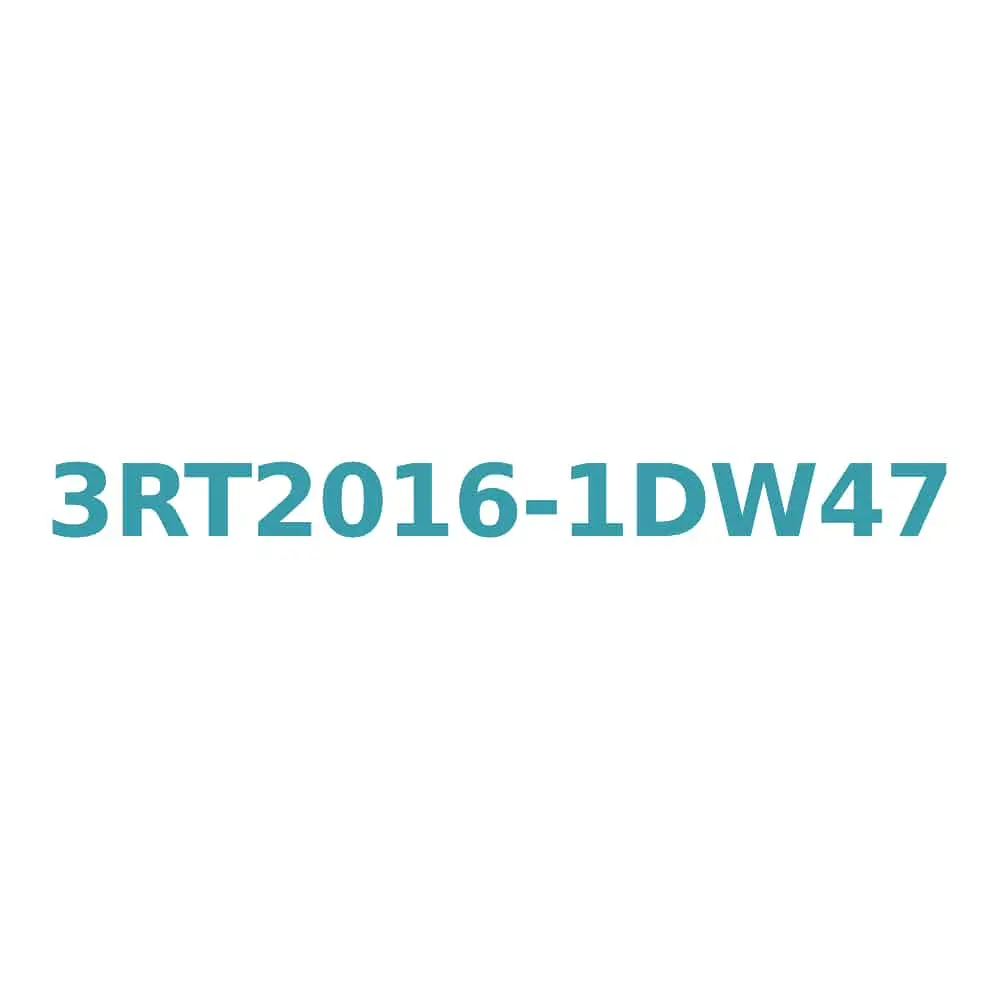 Siemens 3RT2016-1DW47 SIRIUS Power Contactor, 9A, 4kW, 48V DC with Varistor, 3NO+2NC Aux, Screw Terminal Original Brand New 1 Siemens 3RT2016-1DW47 SIRIUS Power Contactor, 9A, 4kW, 48V DC with Varistor, 3NO+2NC Aux, Screw Terminal