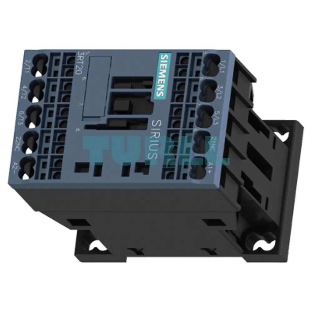 Siemens 3RT2016-2BE42 Power Contactor 9 A, 4 kW, 3-Pole, 60 V DC Coil, 1 NC Contact, S00 Original Brand New 4 Siemens 3RT2016-2BE42 Power Contactor 9 A, 4 kW, 3-Pole, 60 V DC Coil, 1 NC Contact, S00