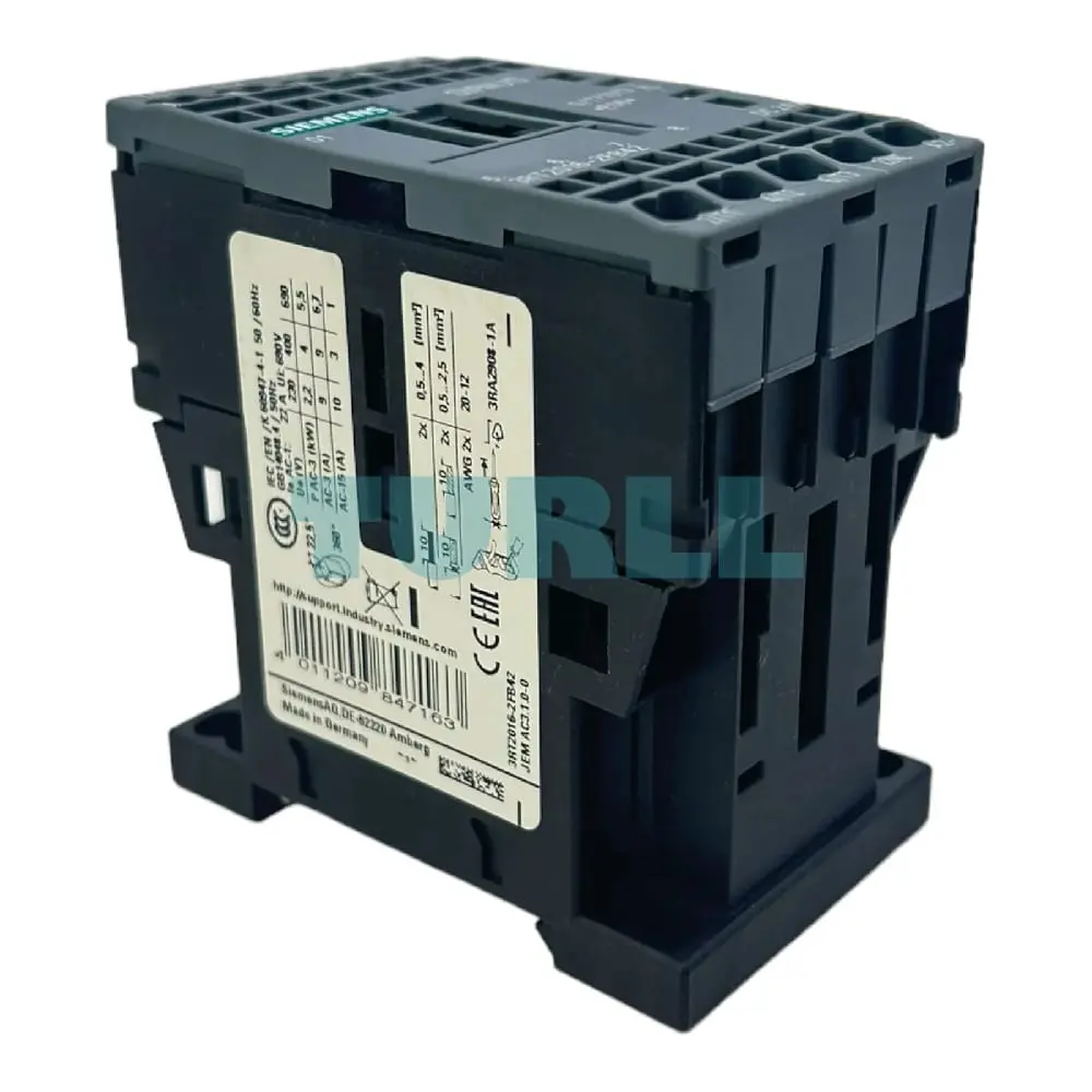 Siemens 3RT2016-2FB42 SIRIUS Power Contactor, Size S00, 9A, 4kW, 24V DC, Spring-Loaded Terminals Original Brand New 4 Siemens 3RT2016-2FB42 SIRIUS Power Contactor, Size S00, 9A, 4kW, 24V DC, Spring-Loaded Terminals