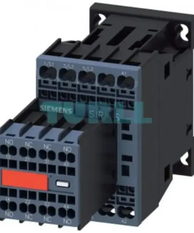 Siemens SIRIUS 3RT2016-2FB44-3MA0 Power Contactor, 9A, 4kW, 24V DC with Diode, 2NO+2NC, Spring-Loaded Terminal