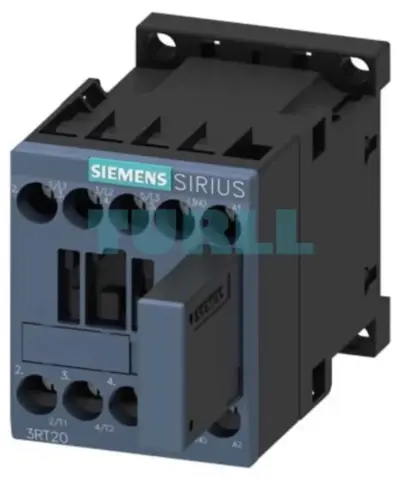Siemens 3RT2017-1QB41 SIRIUS Power Contactor 12A, 5.5kW, 24V DC, 1 NO Aux, Screw Terminal