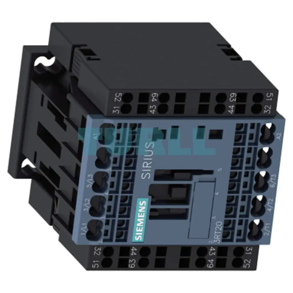 Siemens SIRIUS 3RT2017-2FF48-0KT1 Power Contactor - 12A, 5.5kW, 110V DC, 2 NO + 3 NC, Spring-Loaded Terminal Original Brand New 2 Siemens SIRIUS 3RT2017-2FF48-0KT1 Power Contactor - 12A, 5.5kW, 110V DC, 2 NO + 3 NC, Spring-Loaded Terminal