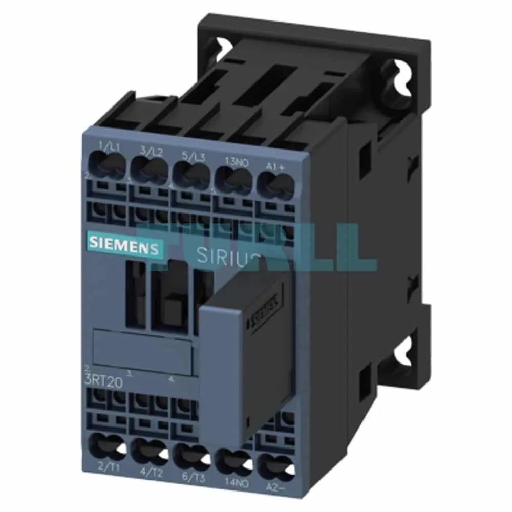 Siemens SIRIUS 3RT2017-2WB41 Power Contactor, 3-Pole, 12A, 5.5kW, 24V DC, S00 Frame Original Brand New 1 Siemens SIRIUS 3RT2017-2WB41 Power Contactor, 3-Pole, 12A, 5.5kW, 24V DC, S00 Frame