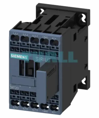 Siemens SIRIUS 3RT2017-2WB41 Power Contactor, 3-Pole, 12A, 5.5kW, 24V DC, S00 Frame