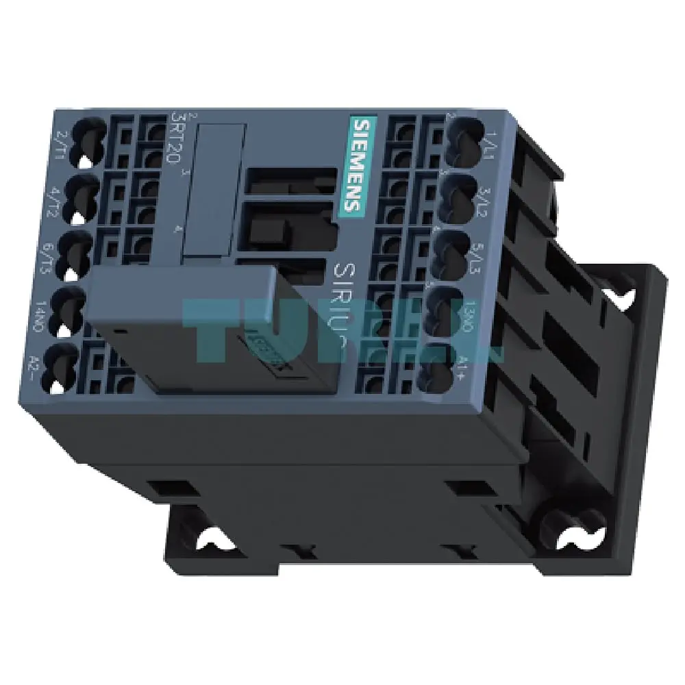 Siemens SIRIUS 3RT2017-2WB41 Power Contactor, 3-Pole, 12A, 5.5kW, 24V DC, S00 Frame Original Brand New 4 Siemens SIRIUS 3RT2017-2WB41 Power Contactor, 3-Pole, 12A, 5.5kW, 24V DC, S00 Frame