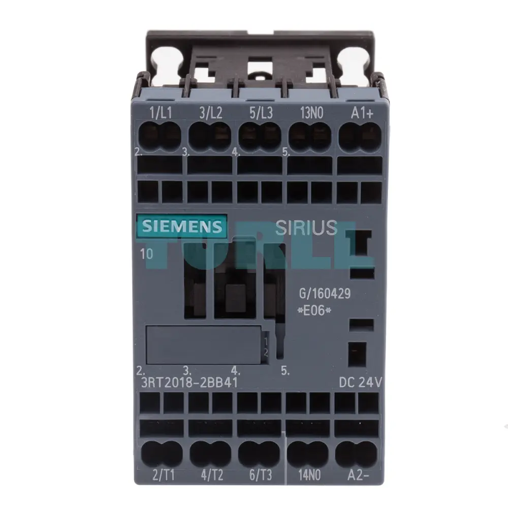 Siemens 3RT2018-2BB41 Power Contactor 16A, 7.5kW, 3-Pole, 24V DC
