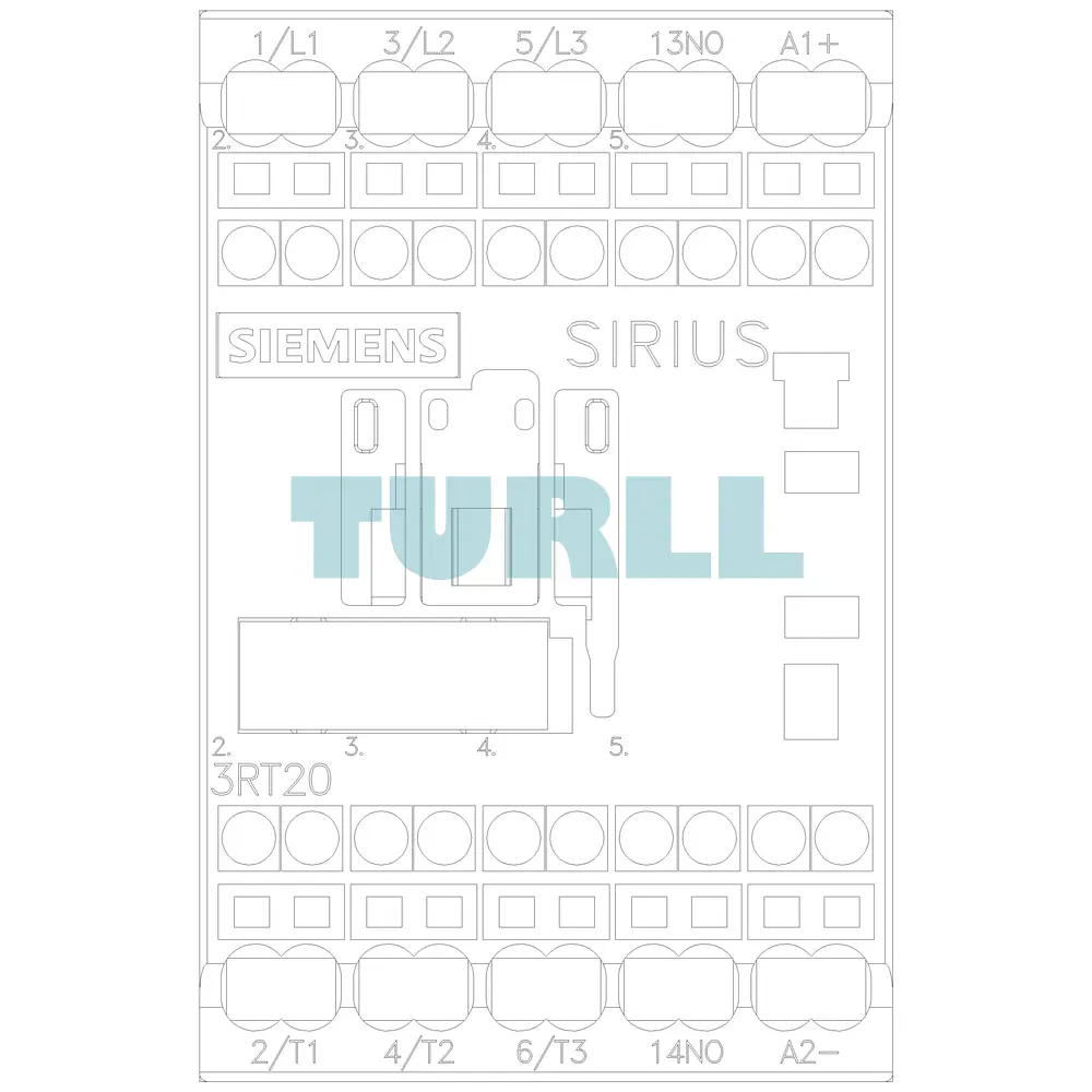 Siemens 3RT2018-2BB41 Power Contactor 16A, 7.5kW, 3-Pole, 24V DC