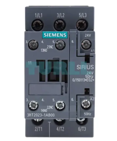 Siemens SIRIUS 3RT2023-1AB00 Power Contactor, 9A, 4kW, 24V AC, Size S0