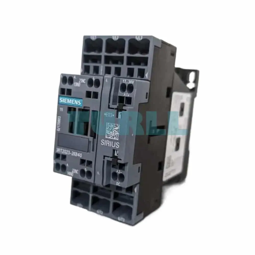 Siemens 3RT2023-2KB40 Power Contactor, 9A, 4kW, 24V DC, S0 Frame, Spring-Loaded Terminal Original Brand New 4 Siemens 3RT2023-2KB40 Power Contactor, 9A, 4kW, 24V DC, S0 Frame, Spring-Loaded Terminal