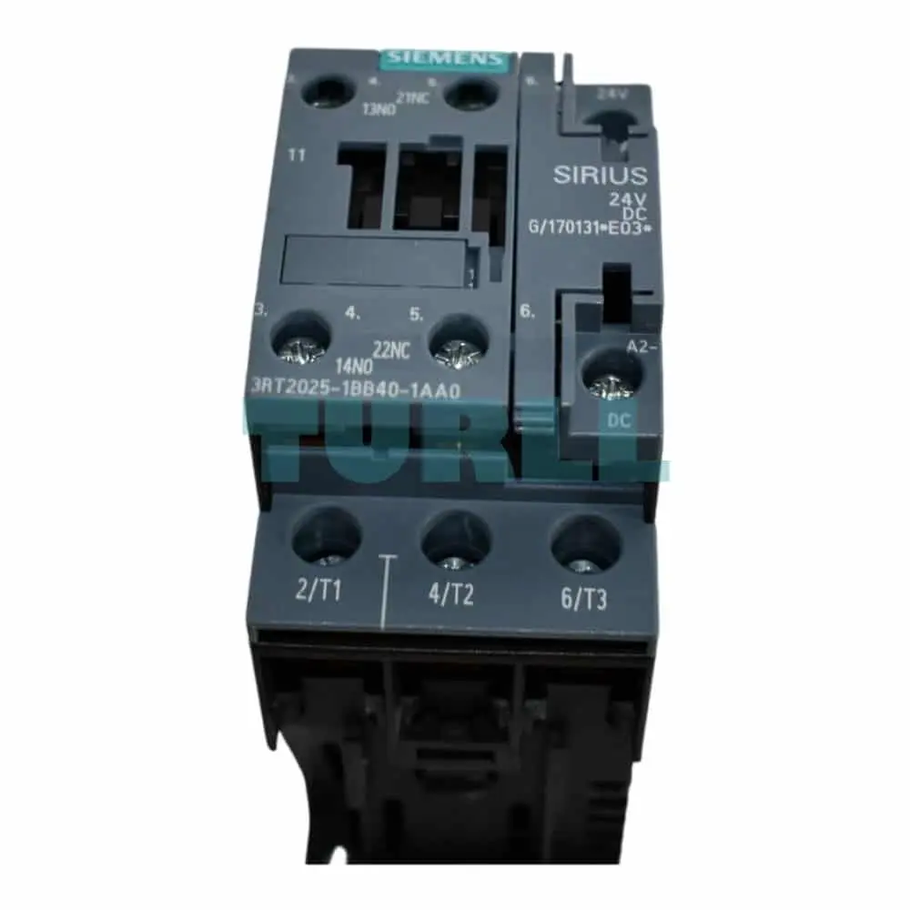 Siemens SIRIUS 3RT2025-1BB40-1AA0 Power Contactor Size S0, 17A, 24V DC Coil, 1 NO + 1 NC Auxiliary Contacts Original Brand New 5 Siemens SIRIUS 3RT2025-1BB40-1AA0 Power Contactor Size S0, 17A, 24V DC Coil, 1 NO + 1 NC Auxiliary Contacts