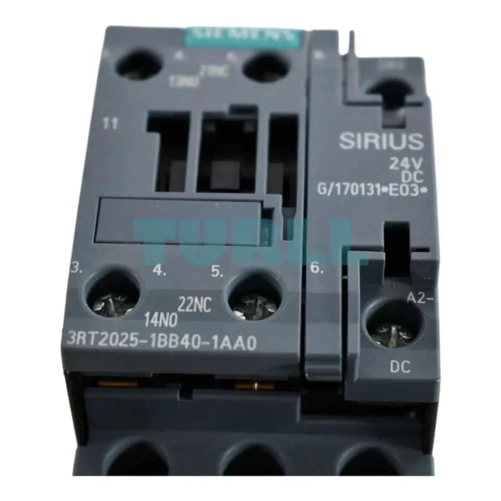 Siemens SIRIUS 3RT2025-1BB40-1AA0 Power Contactor Size S0, 17A, 24V DC Coil, 1 NO + 1 NC Auxiliary Contacts Original Brand New 4 Siemens SIRIUS 3RT2025-1BB40-1AA0 Power Contactor Size S0, 17A, 24V DC Coil, 1 NO + 1 NC Auxiliary Contacts