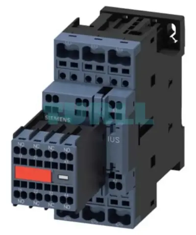 Siemens 3RT2025-2CK64-3MA0 Power Contactor 17A, 7.5kW, 110V AC, Spring-Loaded Terminal