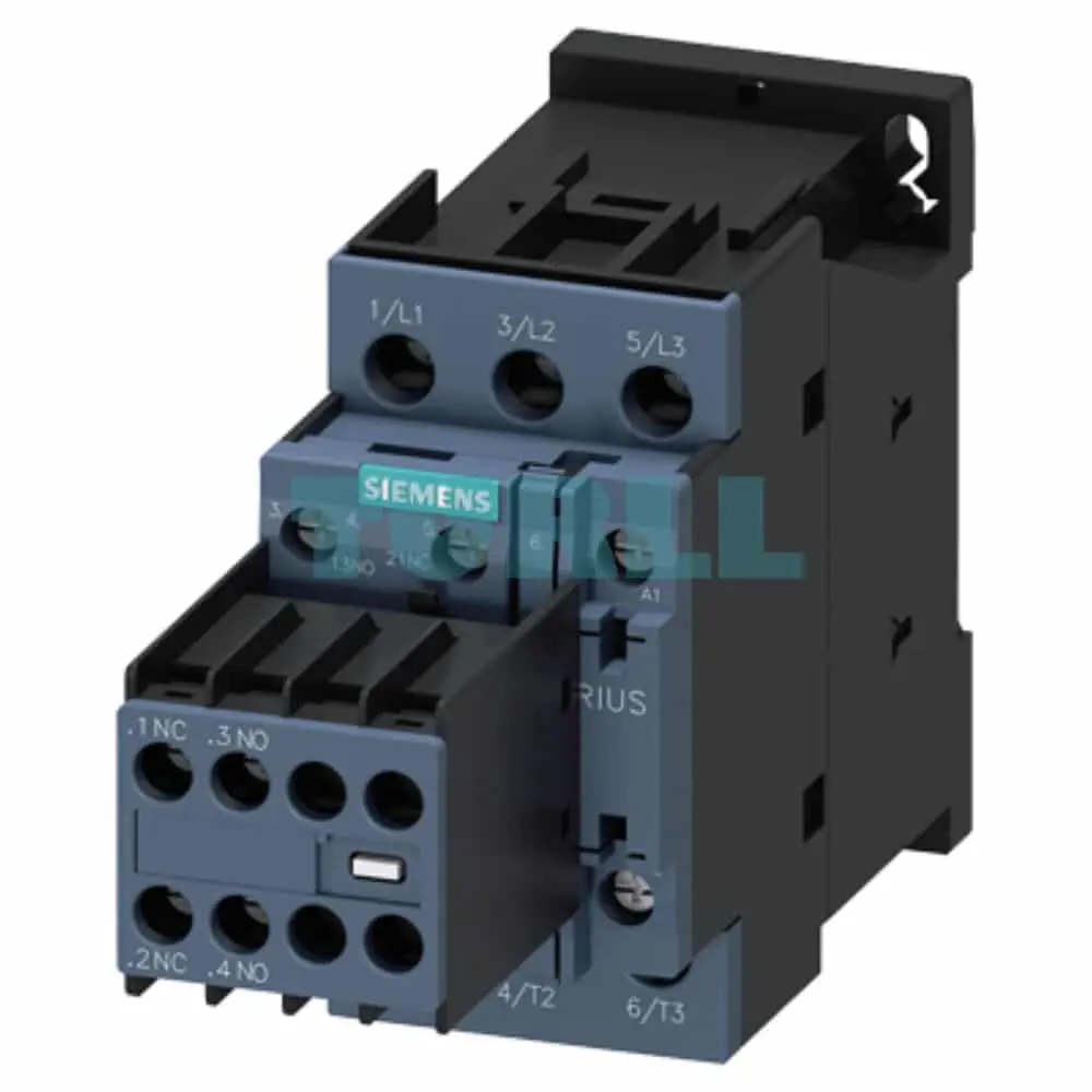 Siemens SIRIUS 3RT2026-1AD04 Power Contactor 25A, 11kW, 42V AC, 2NO+2NC Aux Contacts Original Brand New 1 Siemens SIRIUS 3RT2026-1AD04 Power Contactor 25A, 11kW, 42V AC, 2NO+2NC Aux Contacts