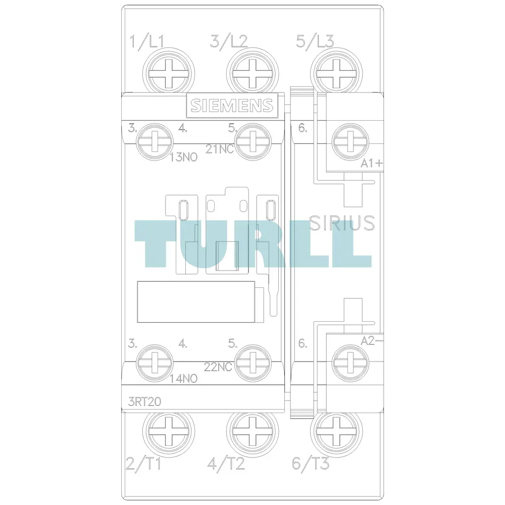 Siemens 3RT2026-1BB40 Power Contactor 25A, 11kW, 3-Pole, 24V DC, 1NO+1NC, S0 Size Original Brand New 4 Siemens 3RT2026-1BB40 Power Contactor 25A, 11kW, 3-Pole, 24V DC, 1NO+1NC, S0 Size