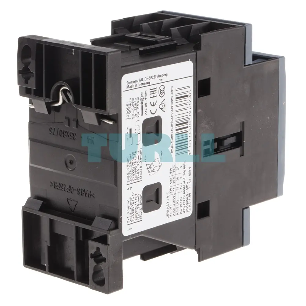 Siemens 3RT2028-1AF00 Power Contactor 38A, 18.5kW (400V), 110V AC Coil, S0 Size Original Brand New 4 Siemens 3RT2028-1AF00 Power Contactor 38A, 18.5kW (400V), 110V AC Coil, S0 Size